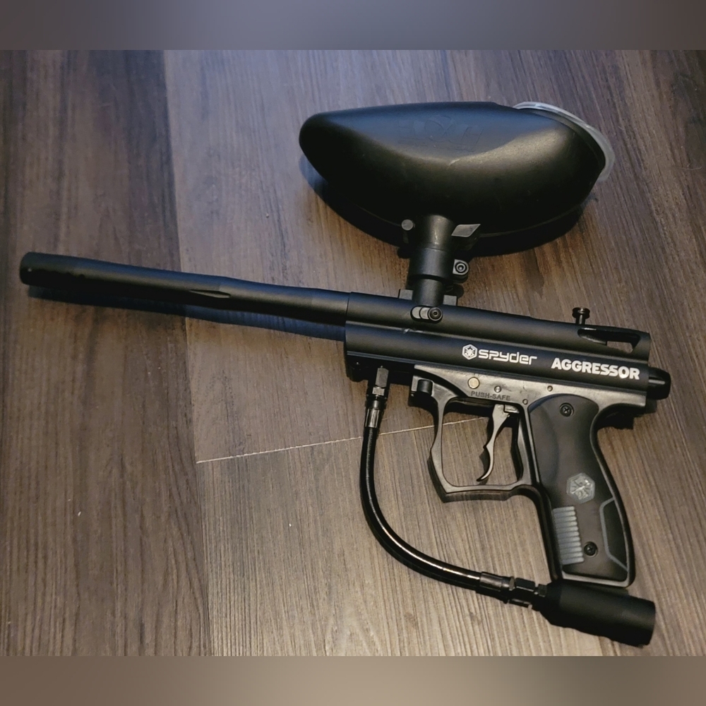 Spyder Aggressor Black Paintball Marker